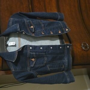 Boys sz 6/7 spotted zebra denim jacket